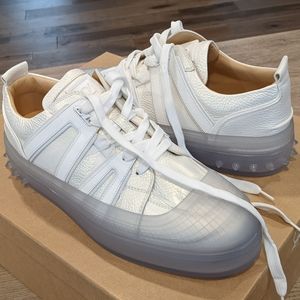 Men's Christian Louboutin Vida Viva Flat Champagne Pearl Low Top Sneakers